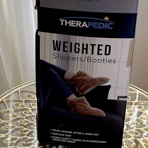 Therapedic weighted slippers booties. Brand new. Men/Women.